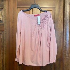 Women’s pink long sleeve shirt size XL NWT